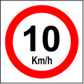 حداکثر سرعت 10 کیلومتر در ساعت